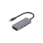 هاب 4 پورت USB-C به HDMI 4K پرودو مدل PD-41CHB-GY