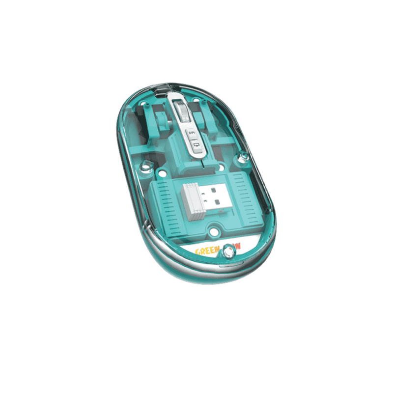 ماوس وایرلس گرین لاین مدل Transparent Mouse Lite