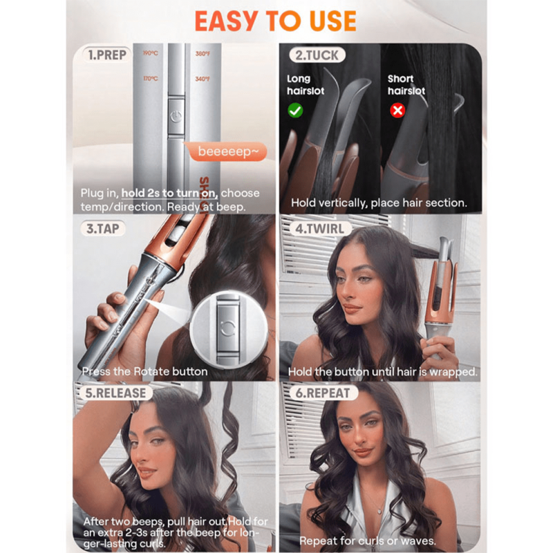 دستگاه فرکننده مو شیگلم مدل It-Curl One-Touch Instant Curler سایز 32mm