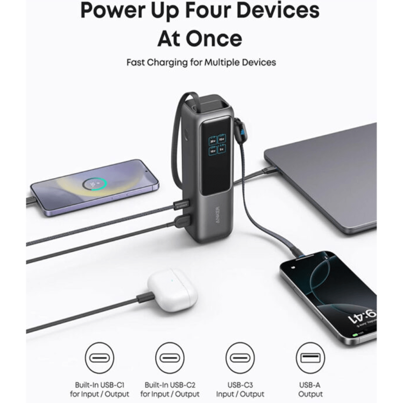 پاور بانک انکر مدل High-Power Multi-Device A1695 با ظرفیت 25000 میلی آمپر ساعت