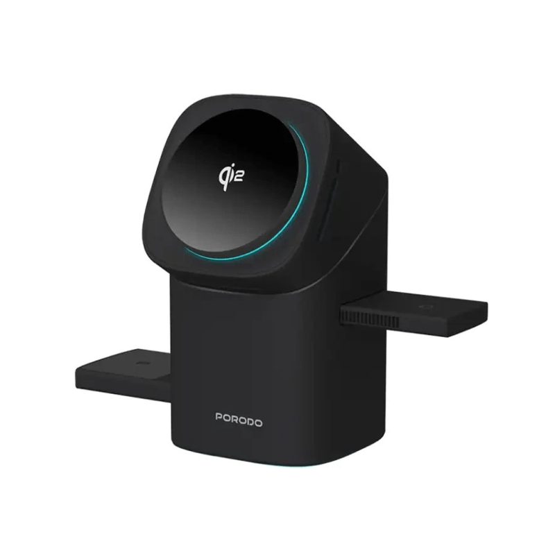 شارژر وایرلس پرودو مدل Auto Rotate & Slide Qi2 FWC043