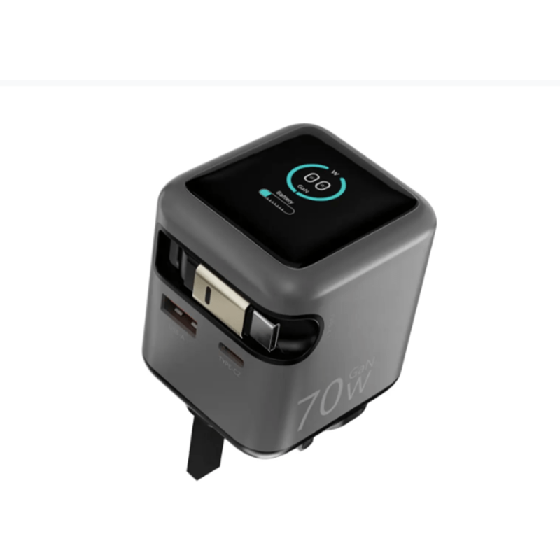 َشارژر دیواری پاورولوجی مدل Halo Dual-Port GaN Charger