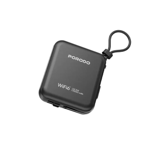 پاور بانک و مودم جیبی LTE پرودو مدل PD-PBFCH064 با ظرفیت 10000 میلی آمپر ساعت