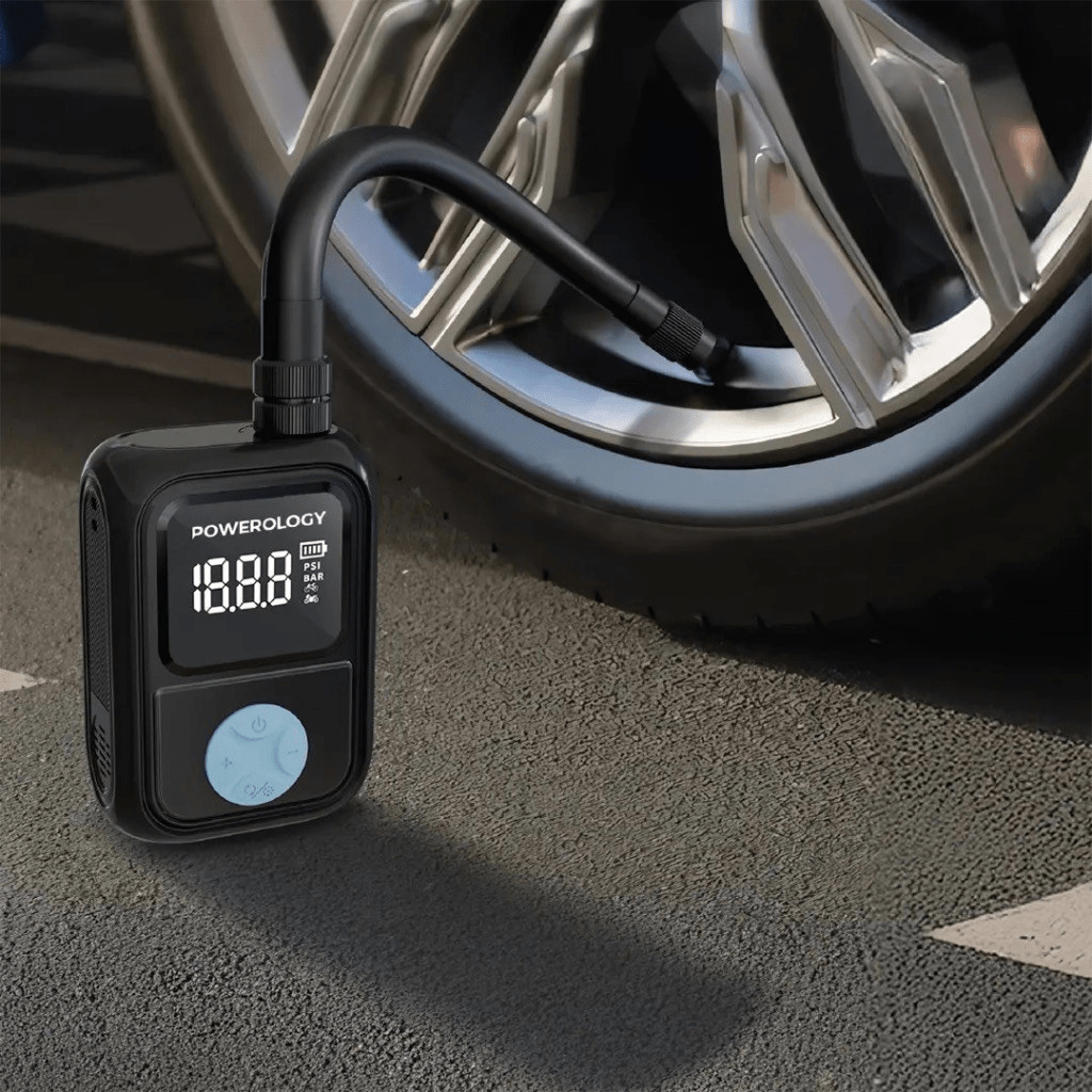پمپ باد پاورولوجی مدل Tire Inflator PSM018 پمپ باد پاورولوجی مدل Tire Inflator PSM018