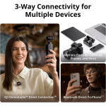 میکروفن یقه ای دی جی آی مدل DJI Mic 3 دو کاربره