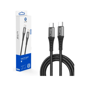 کابل شارژ تایپ سی به تایپ سی لیتو مدل LD08CC 60W