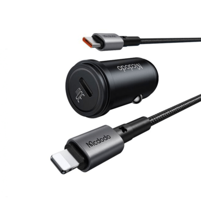 شارژر فندکی مک دودو مدل CC-7492 30w به همرا کابل لایتنینگ