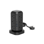 چند راهی و شارژر پاورولوجی مدل 12 AC Sockets GaN Tower Hub PWCUQC025