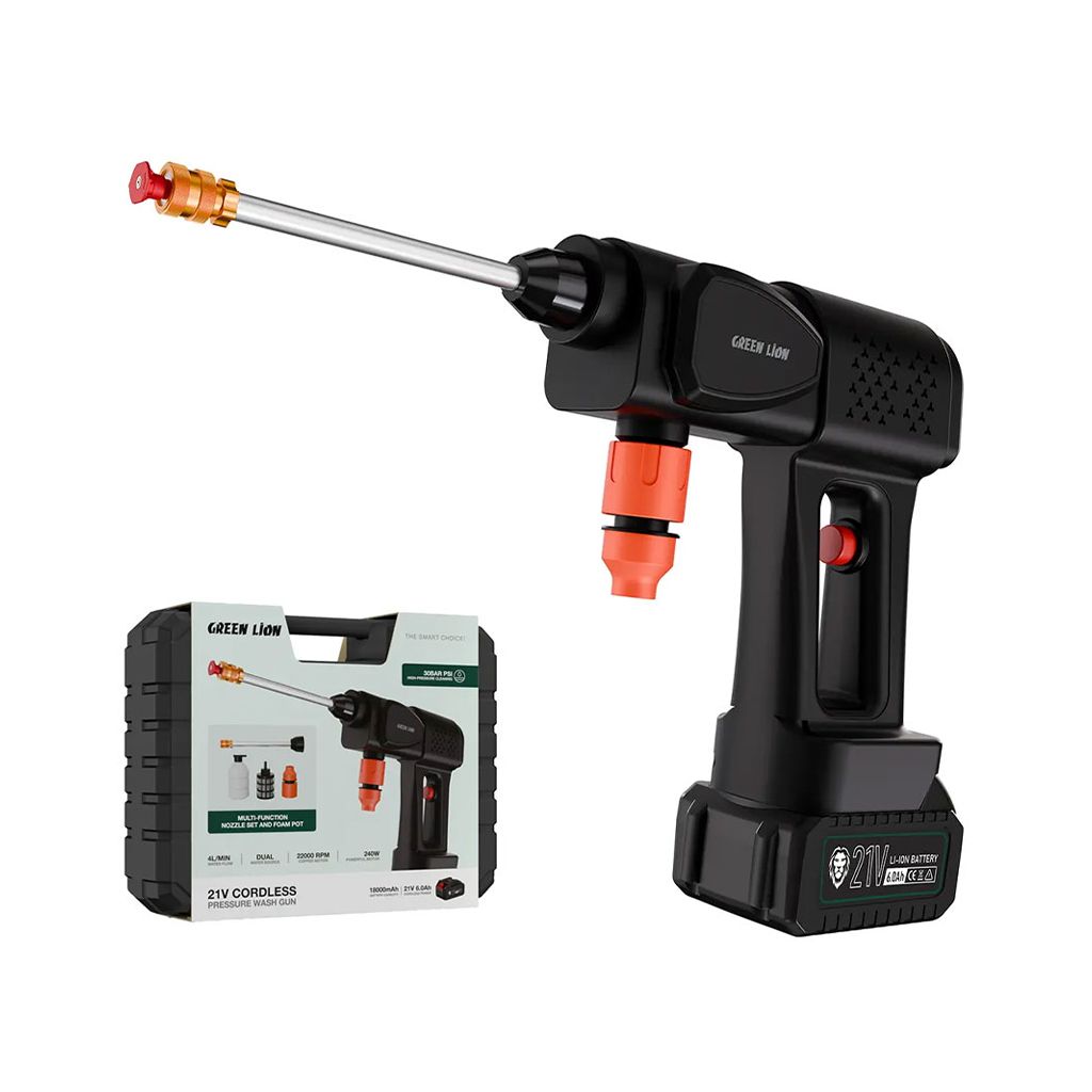 کارواش شارژی گرین لاین مدل 21V CORDLESS کارواش شارژی گرین لاین مدل 21V CORDLESS